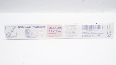 BD 381433 Insyte Autoguard Shielded IV Cath. 20Ga x 1inch 65ml/min (x)